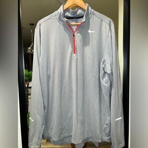 Nike Dri-Fit Element Gray Quarter-zip Pullover